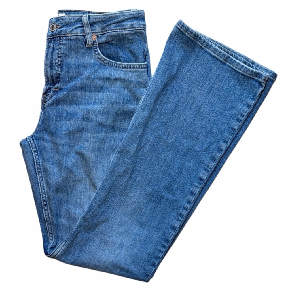 Free People We The Free Carmen flare Jeans High Waisted Optic Size 29